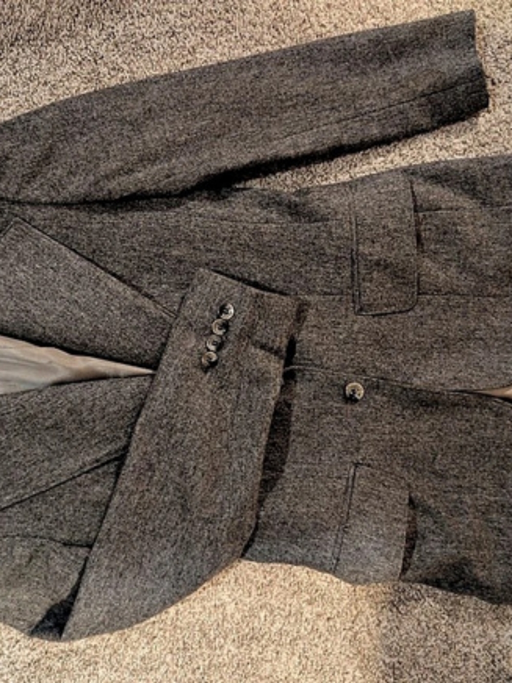 Vintage Evan-Picone Gray Wool Blazer Like New